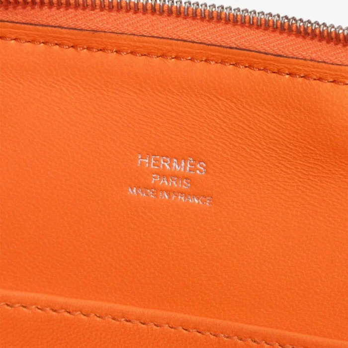 Hermès Replica Mini Bolide Chevre Mysore Orange Minium PHW - DLF - Image 2