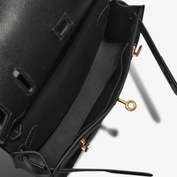 Hermès Replica Mini Jypsiere Evercolor Black GHW - DLF - Image 7