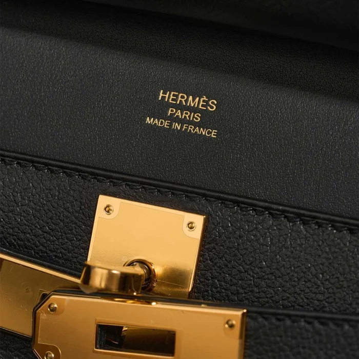 Hermès Replica Mini Jypsiere Evercolor Black GHW - DLF - Image 2