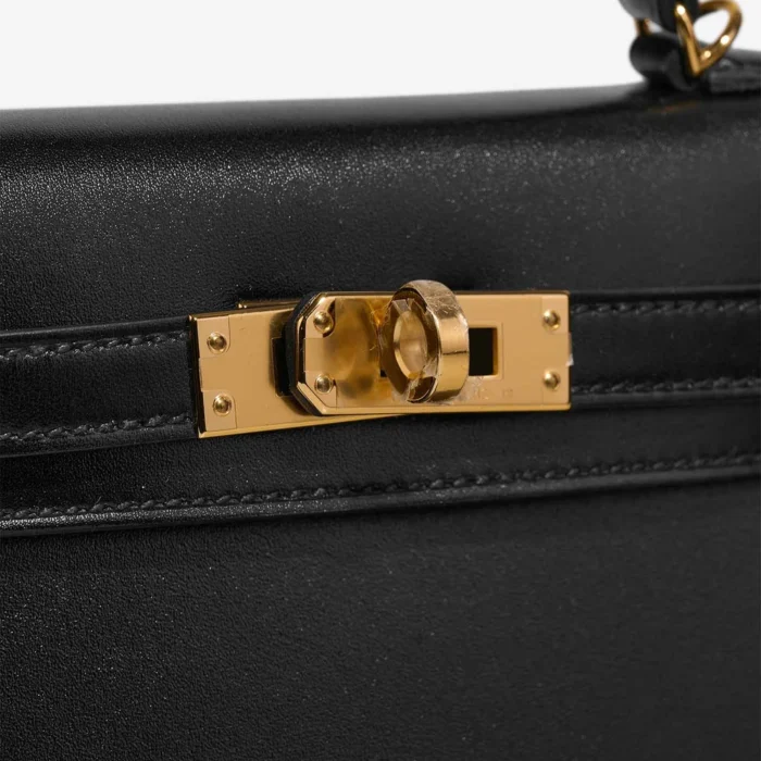 Hermès Replica Mini Kelly Box Black GHW - DLF - Image 7