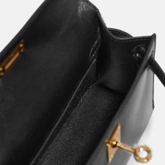 Hermès Replica Mini Kelly Box Black GHW - DLF - Image 5