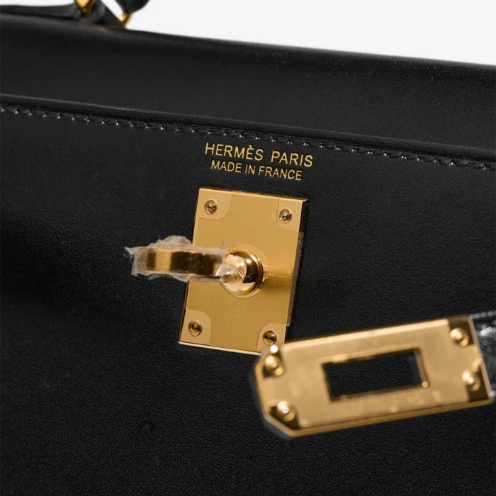 Hermès Replica Mini Kelly Box Black GHW - DLF - Image 6