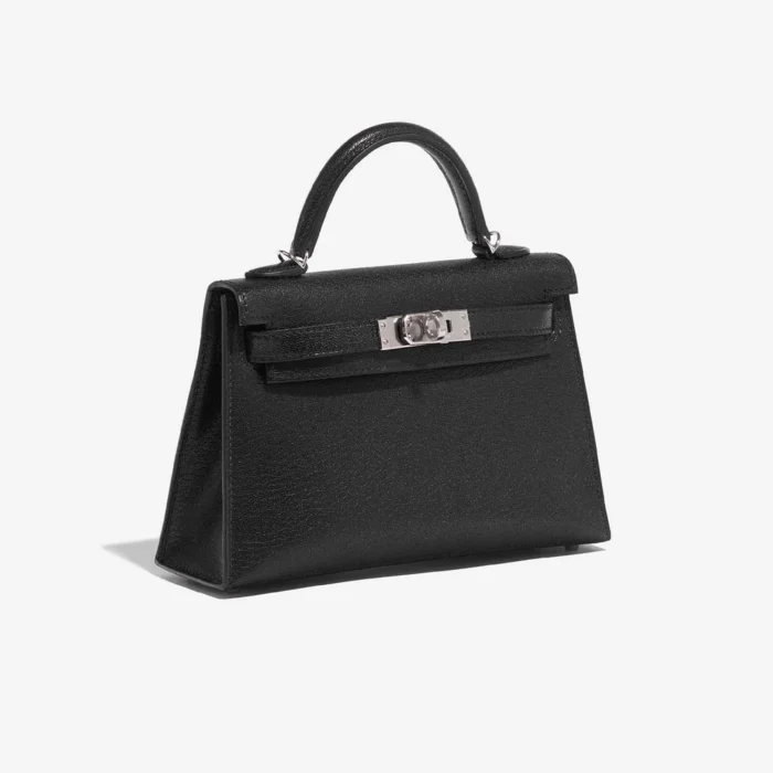 Hermès Replica Mini Kelly Chèvre Chamkila Black PHW - DLF - Image 4