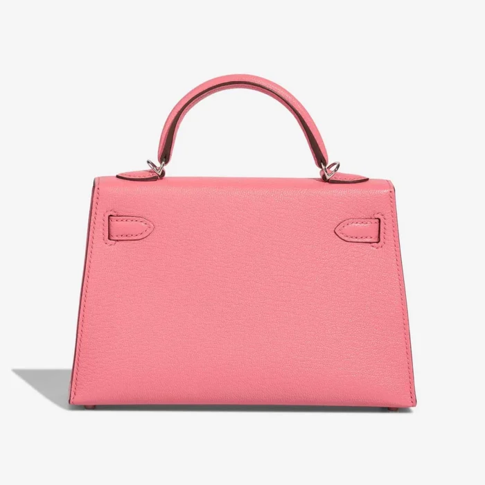 Hermès Replica Mini Kelly Chevre Mysore Rose d’Ete/Rouge Venitien PHW - DLF - Image 2