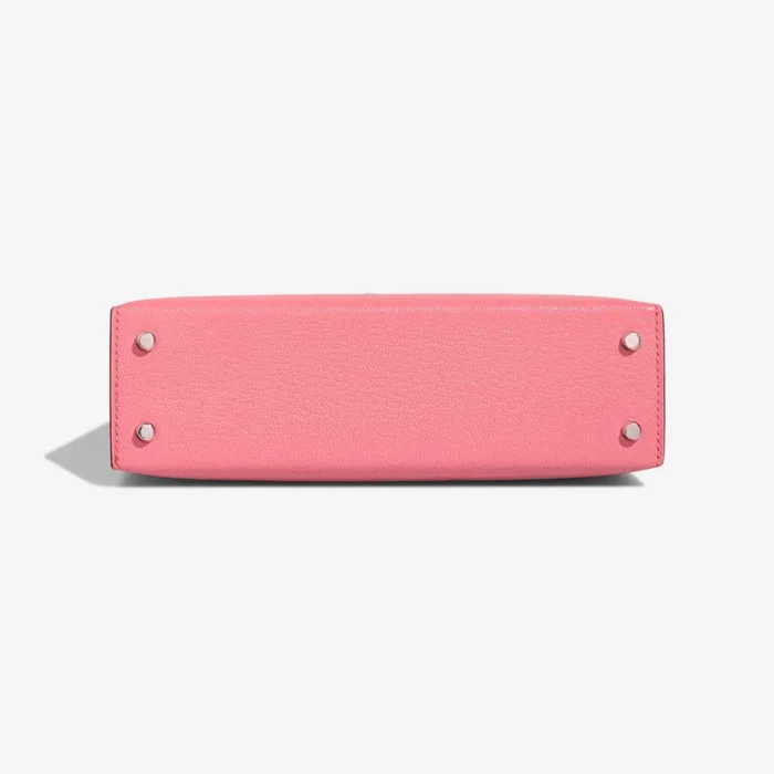 Hermès Replica Mini Kelly Chevre Mysore Rose d’Ete/Rouge Venitien PHW - DLF - Image 3