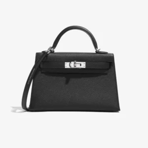 Hermès Replica Mini Kelly Epsom Black PHW - DLF