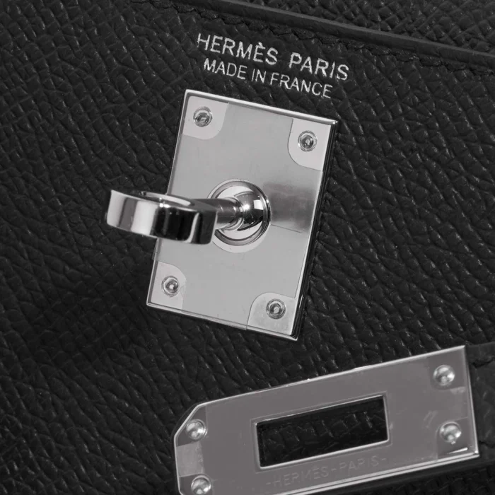 Hermès Replica Mini Kelly Epsom Black PHW - DLF - Image 6