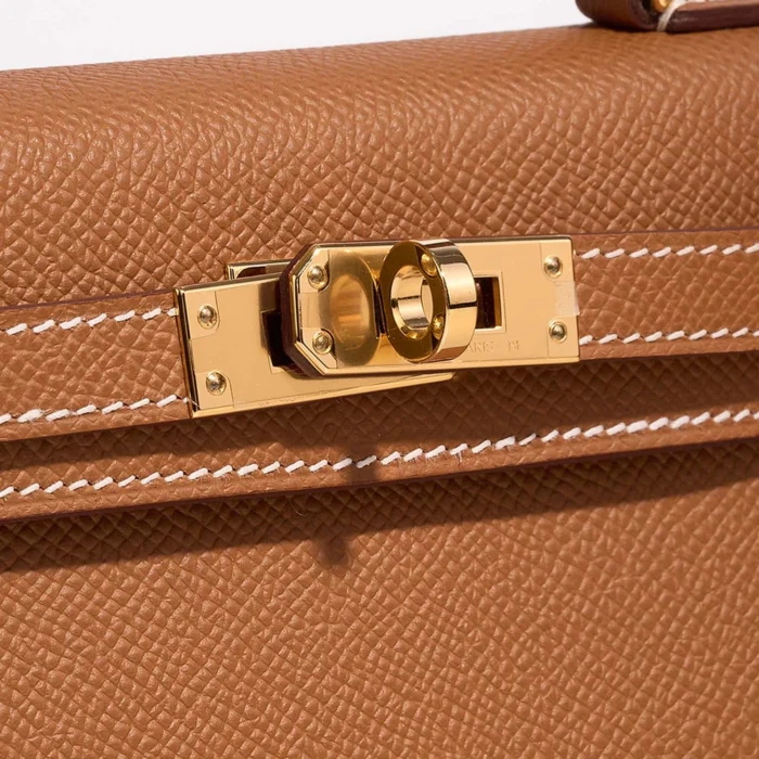 Hermès Replica Mini Kelly Epsom Gold GHW - DLF - Image 7