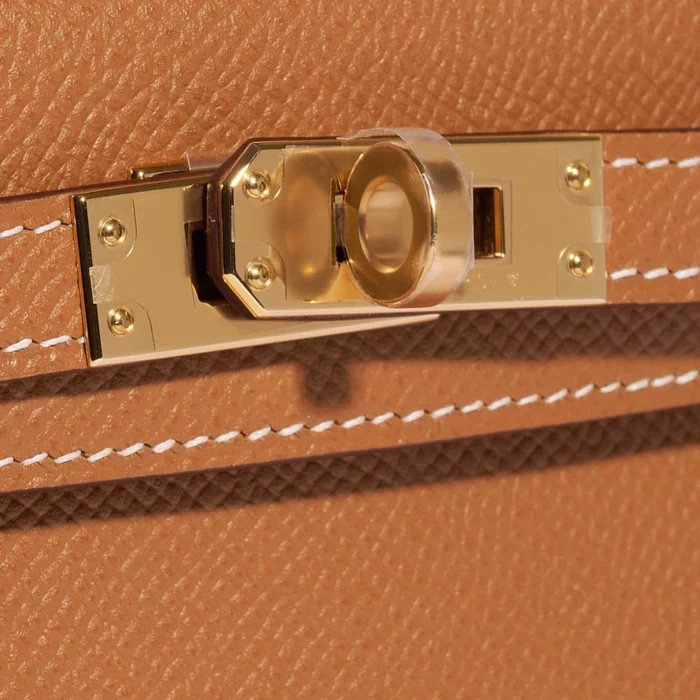 Hermès Replica Mini Kelly Epsom Gold GHW - DLF - Image 7