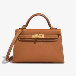 Hermès Replica Mini Kelly Epsom Gold GHW - DLF