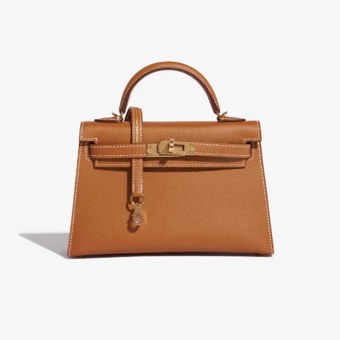 Hermès Replica Mini Kelly Epsom Gold GHW - Direct Luxury Fashion