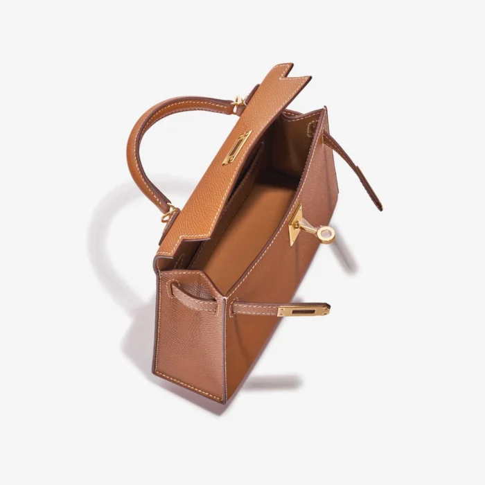Hermès Replica Mini Kelly Epsom Gold GHW - DLF - Image 5