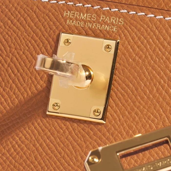 Hermès Replica Mini Kelly Epsom Gold GHW - DLF - Image 6