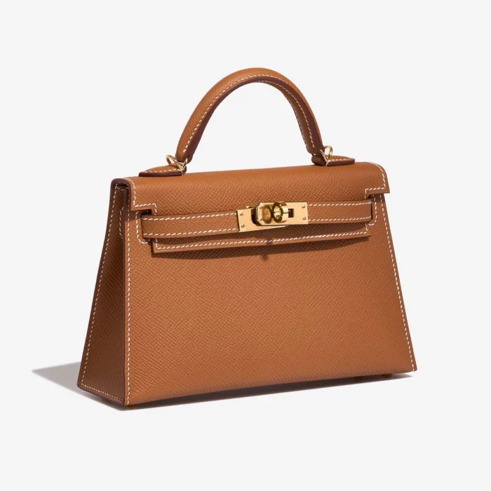Hermès Replica Mini Kelly Epsom Gold GHW - DLF - Image 4