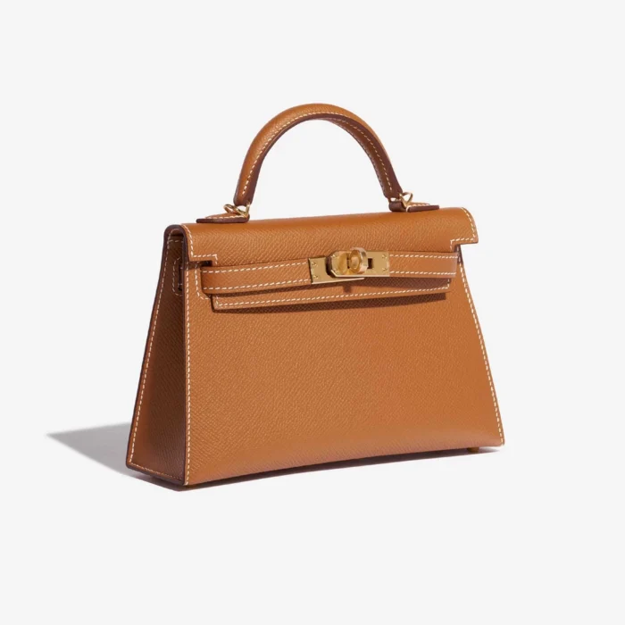 Hermès Replica Mini Kelly Epsom Gold GHW - DLF - Image 4