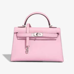 Hermès Replica Mini Kelly Epsom Mauve Sylvestre PHW - DLF