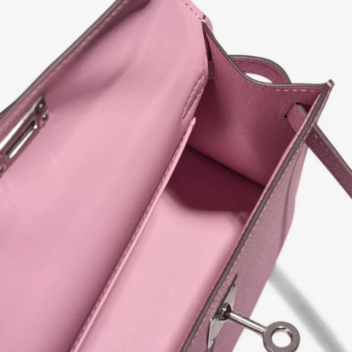 Hermès Replica Mini Kelly Epsom Mauve Sylvestre PHW - DLF - Image 5