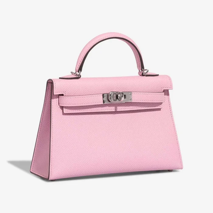 Hermès Replica Mini Kelly Epsom Mauve Sylvestre PHW - DLF - Image 4
