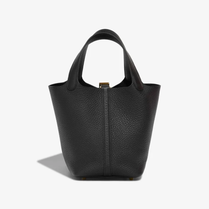 Hermès Replica Picotin 18 Clemence Black GHW - DLF - Image 2