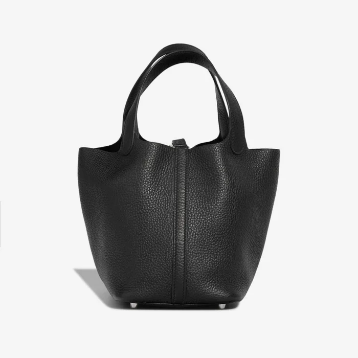Hermès Replica Picotin 18 Clemence Black PHW - DLF - Image 3