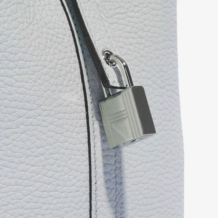 Hermès Replica Picotin 18 Clemence Blue Pale PHW - DLF - Image 7
