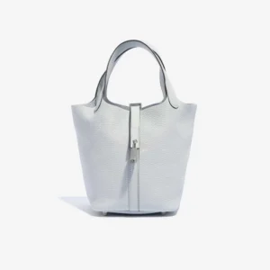 Hermès Replica Picotin 18 Clemence Blue Pale PHW | DLF