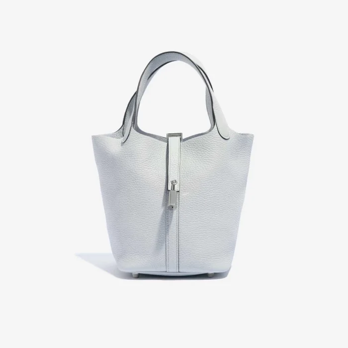 Hermès Replica Picotin 18 Clemence Blue Pale PHW | DLF