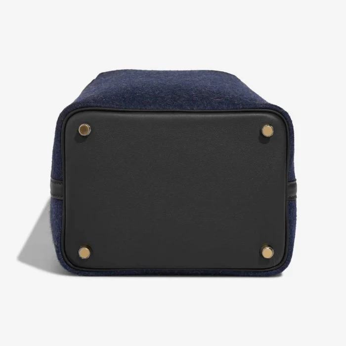 Hermès Replica Picotin 18 Swift/Feutre Wool Bleu Nuit/Caban GHW - DLF - Image 4