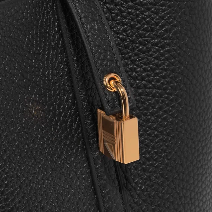 Hermès Replica Picotin 18 Taurillon Clemence Black GHW - DLF - Image 7