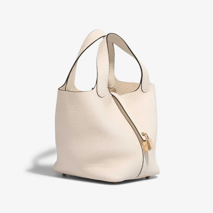 Hermès Replica Picotin 18 Taurillon Clemence Nata GHW - DLF - Image 6
