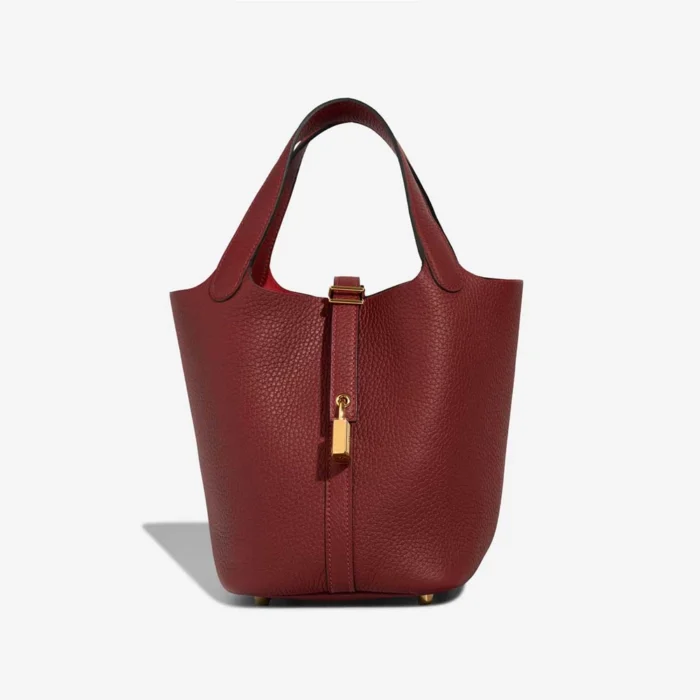 Hermès Replica Picotin 18 Taurillon Clemence Rouge H GHW - DLF