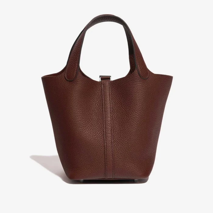 Hermès Replica Picotin 18 Taurillon Clemence Rouge Sellier PHW - DLF - Image 3