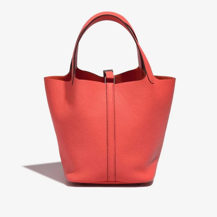 Hermès Replica Picotin 22 Clemence Rose Texas PHW - DLF - Image 3