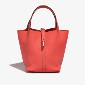 Hermès Replica Picotin 22 Clemence Rose Texas PHW | DLF