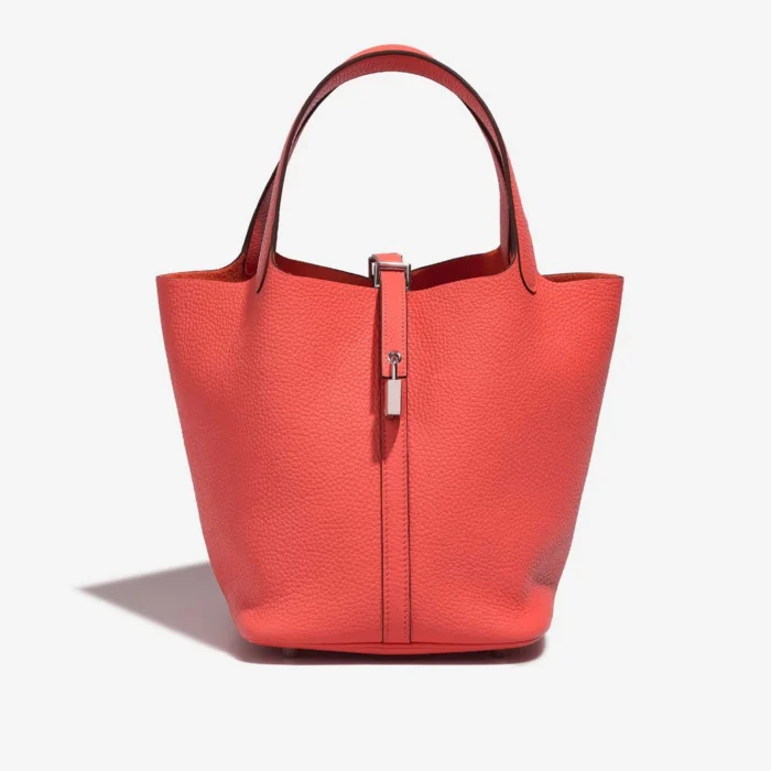 Hermès Replica Picotin 22 Clemence Rose Texas PHW | DLF