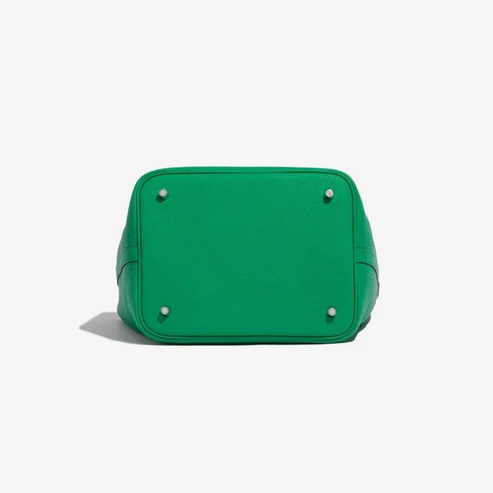Hermès Replica Picotin 22 Taurillon Clemence Bambou/Vert Bosphore PHW - DLF - Image 3