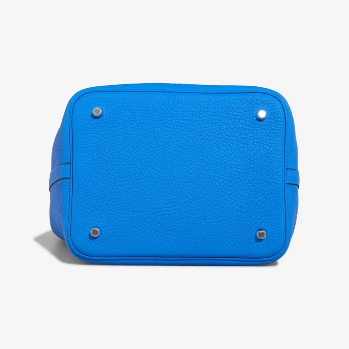 Hermès Replica Picotin 22 Taurillon Clemence Bleu Hydra PHW - DLF - Image 4