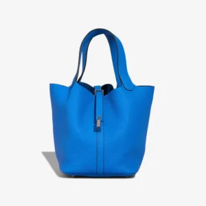 Hermès Replica Picotin 22 Taurillon Clemence Bleu Hydra PHW - DLF