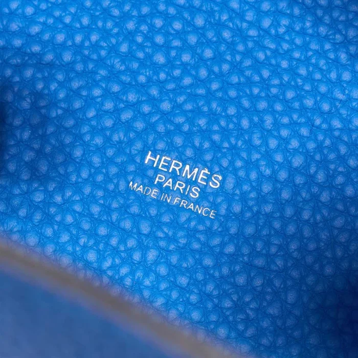 Hermès Replica Picotin 22 Taurillon Clemence Bleu Hydra PHW - DLF - Image 2