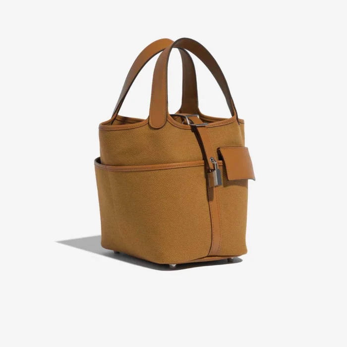 Hermès Replica Picotin Cargo 18 Canvas Sesame PHW - DLF - Image 4