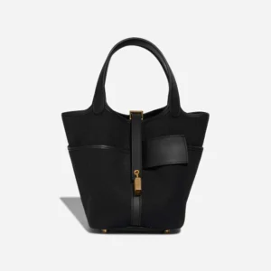 Hermès Replica Picotin Cargo 18 Toile/Swift Black GHW - DLF