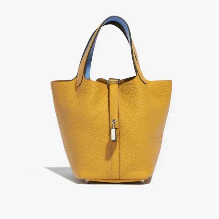 Hermès Replica Picotin Eclat 18 Jaune Ambre/Celeste PHW - DLF