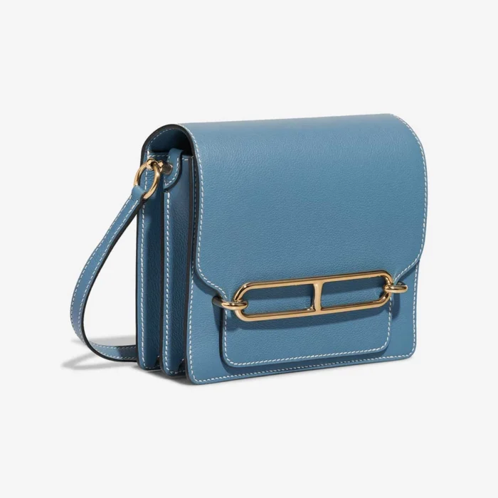 Hermès Replica Roulis 18 Evercolor Bleu Jean GHW - DLF - Image 4