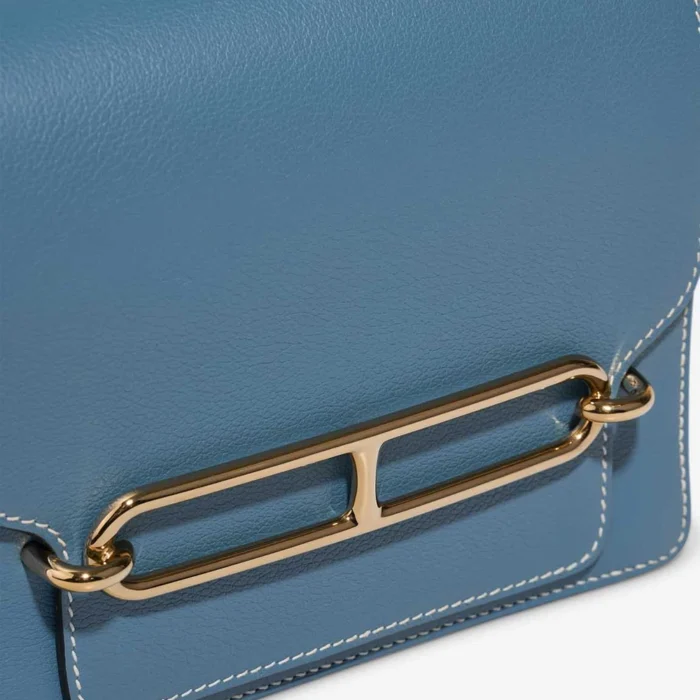 Hermès Replica Roulis 18 Evercolor Bleu Jean GHW - DLF - Image 6