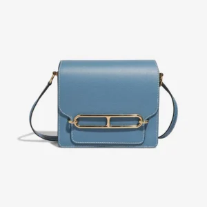 Hermès Replica Roulis 18 Evercolor Bleu Jean GHW - DLF