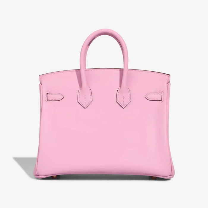 High-End Hermès Inspired Birkin 25 Swift Mauve Sylvestre GHW - Direct Luxury Fashion - Image 2