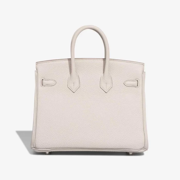 High-End Hermès Inspired Birkin 25 Togo Beton PHW - Direct Luxury Fashion - Image 2