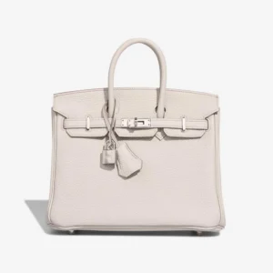 High-End Hermès Inspired Birkin 25 Togo Beton PHW - Direct Luxury Fashion