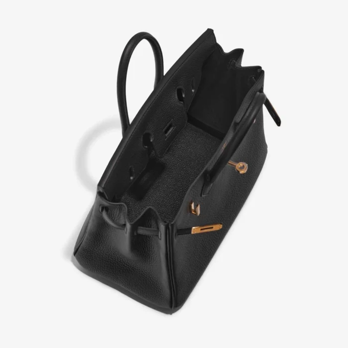 High-End Hermès Inspired Birkin 25 Togo Black GHW - Direct Luxury Fashion - Image 5