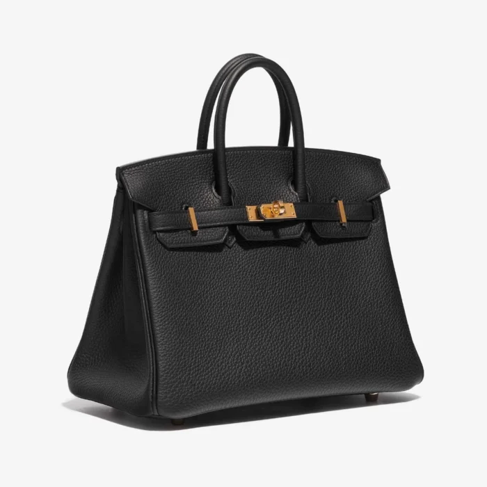 High-End Hermès Inspired Birkin 25 Togo Black GHW - Direct Luxury Fashion - Image 4